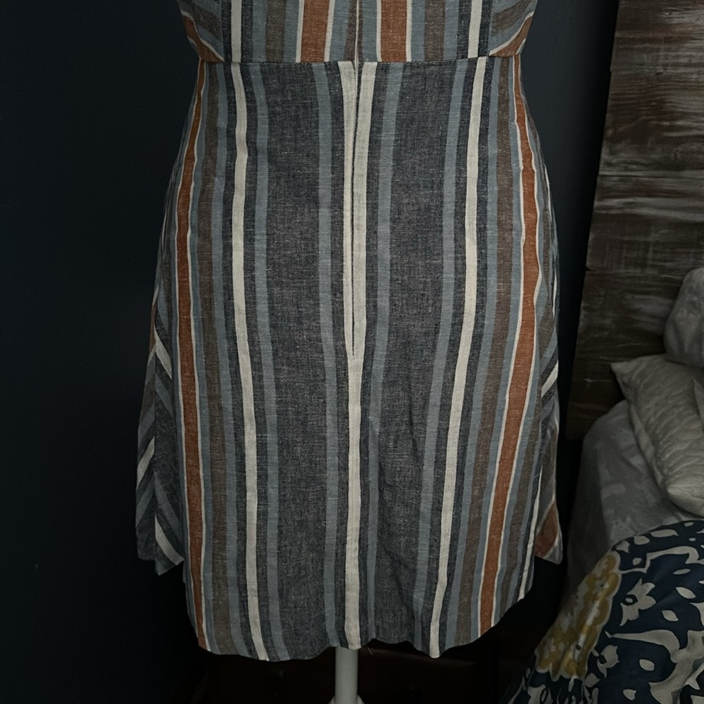 Bcbgeneration Linen Striped Dress - Picture 8 of 11